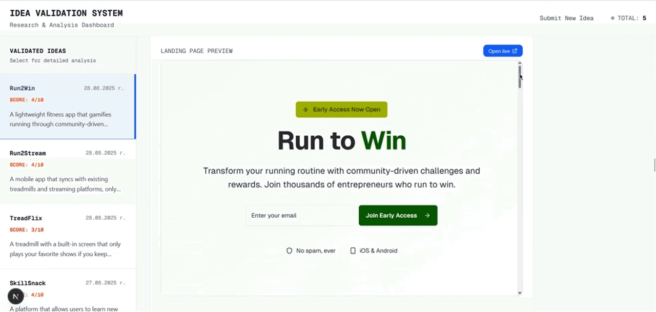 Idea Validator: Von der Idee zum MVP